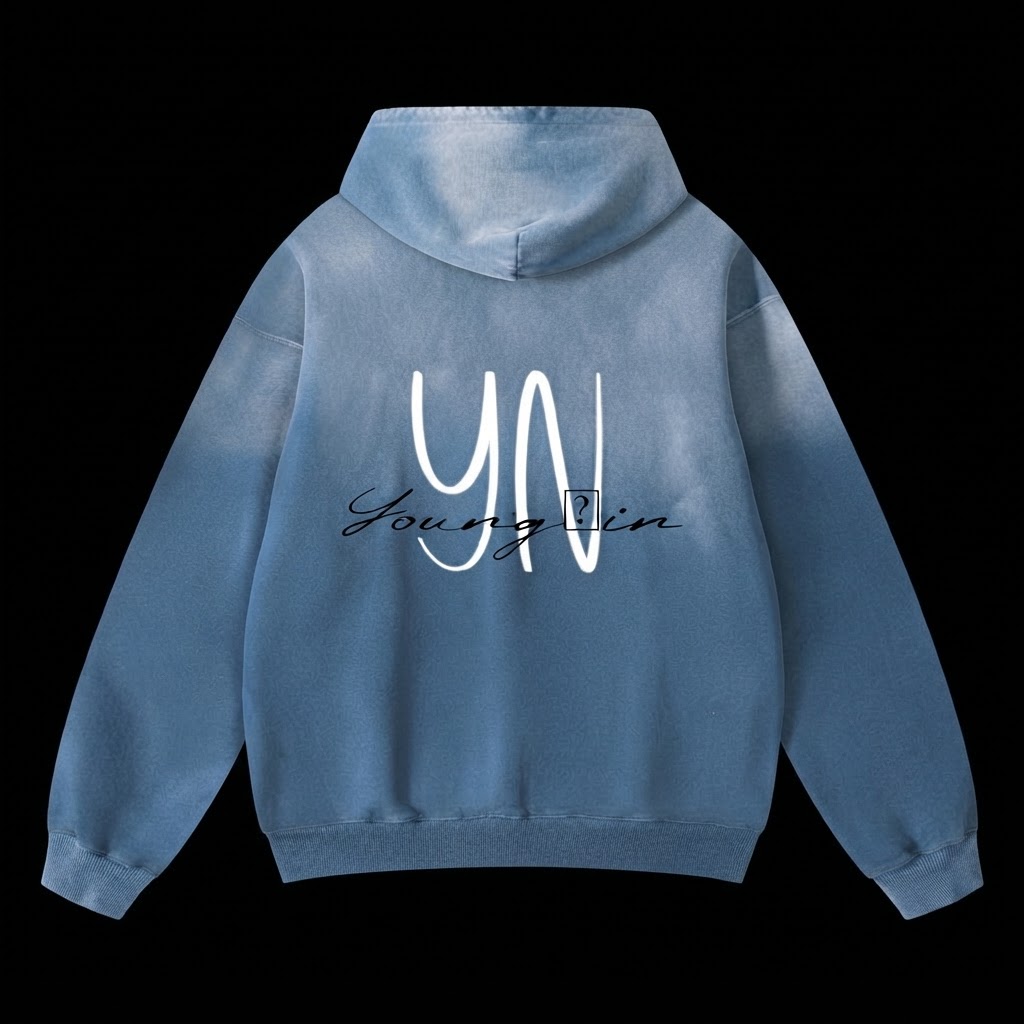 YOUNG'IN Hoodie - Blue back