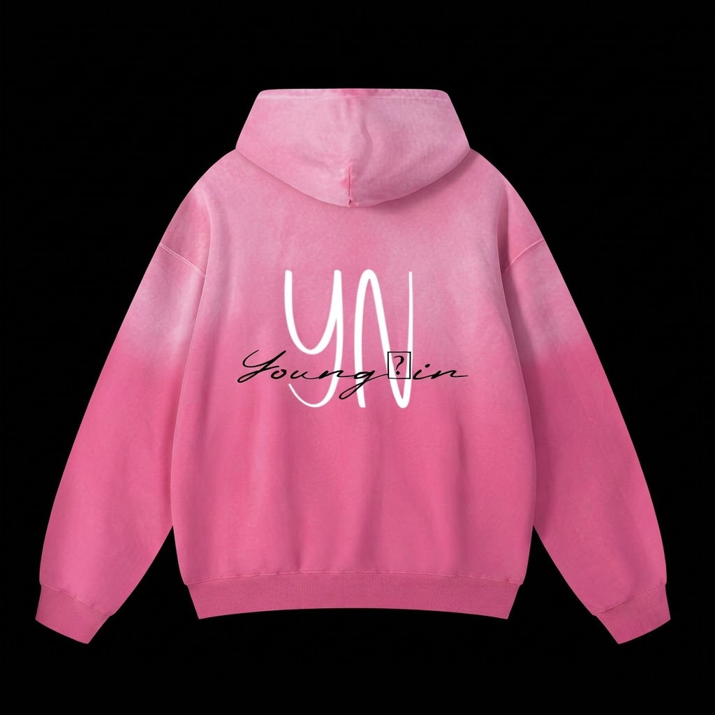 YOUNG'IN Hoodie - Pink back