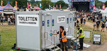 Toilettencontainer-Reinigung
