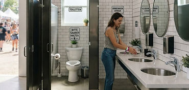 Reinigung fester vorhandener Toiletten