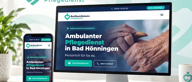 Webseite Desktop und Handy