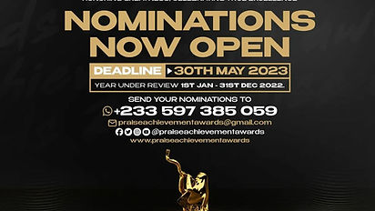 Praise Achievement Awards Call for Nominations 2023