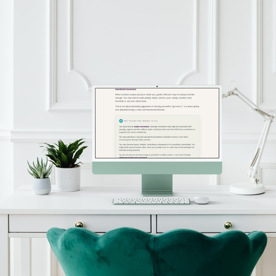 Personalized quiz results experience shown on a desktop computer