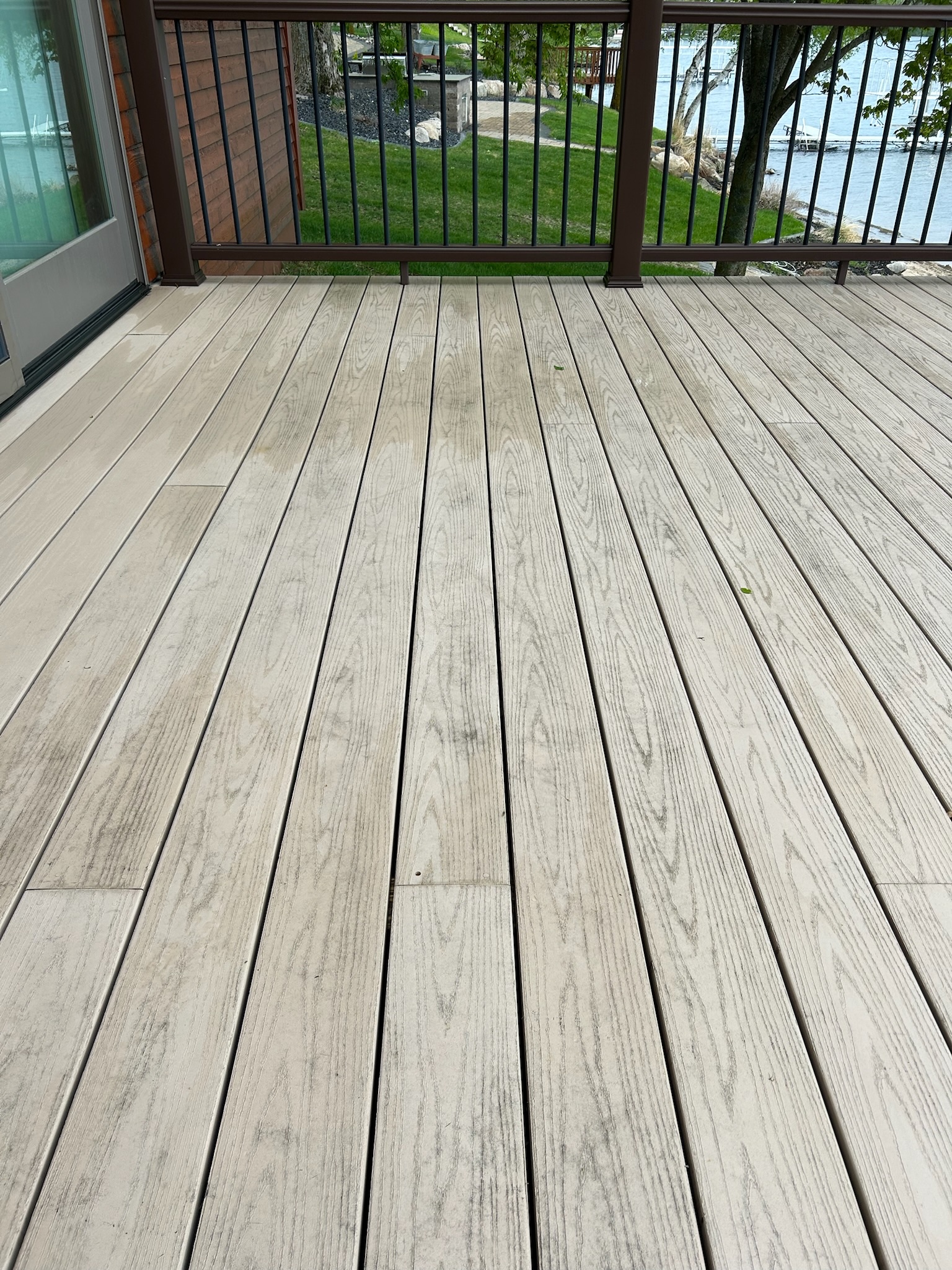 Wood deck restoration — after