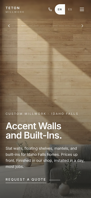 Teton Millwork — full page