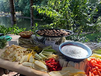 Disco Kitchen event set-up in an outdoor space