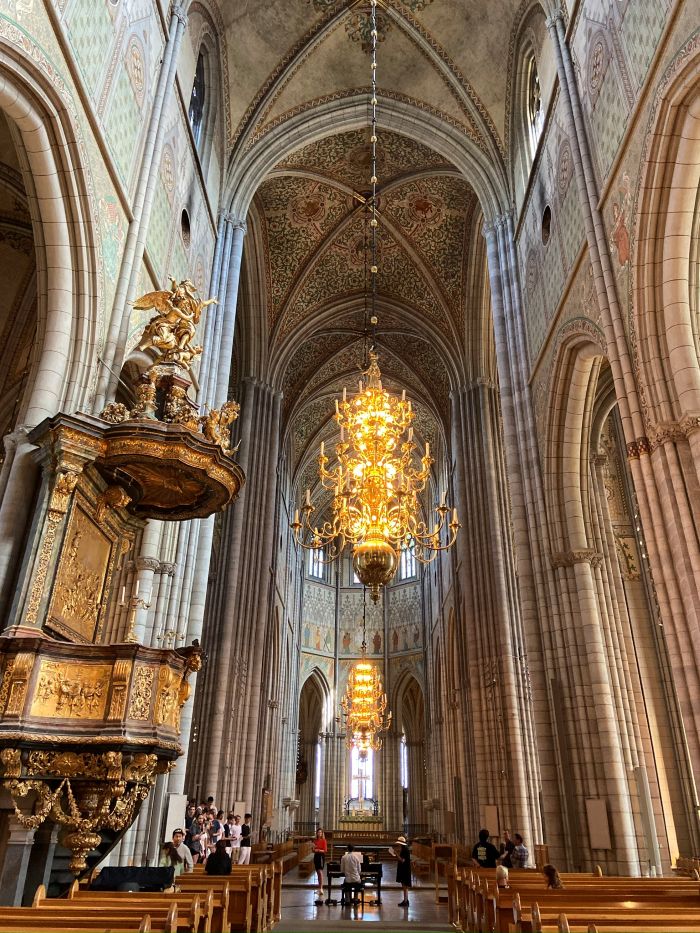 Inside Uppsala Cathedral