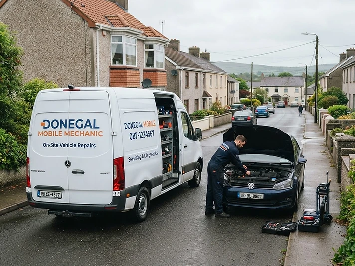 Auto Bros Mobile Mechanic completing a repair at a customer's location