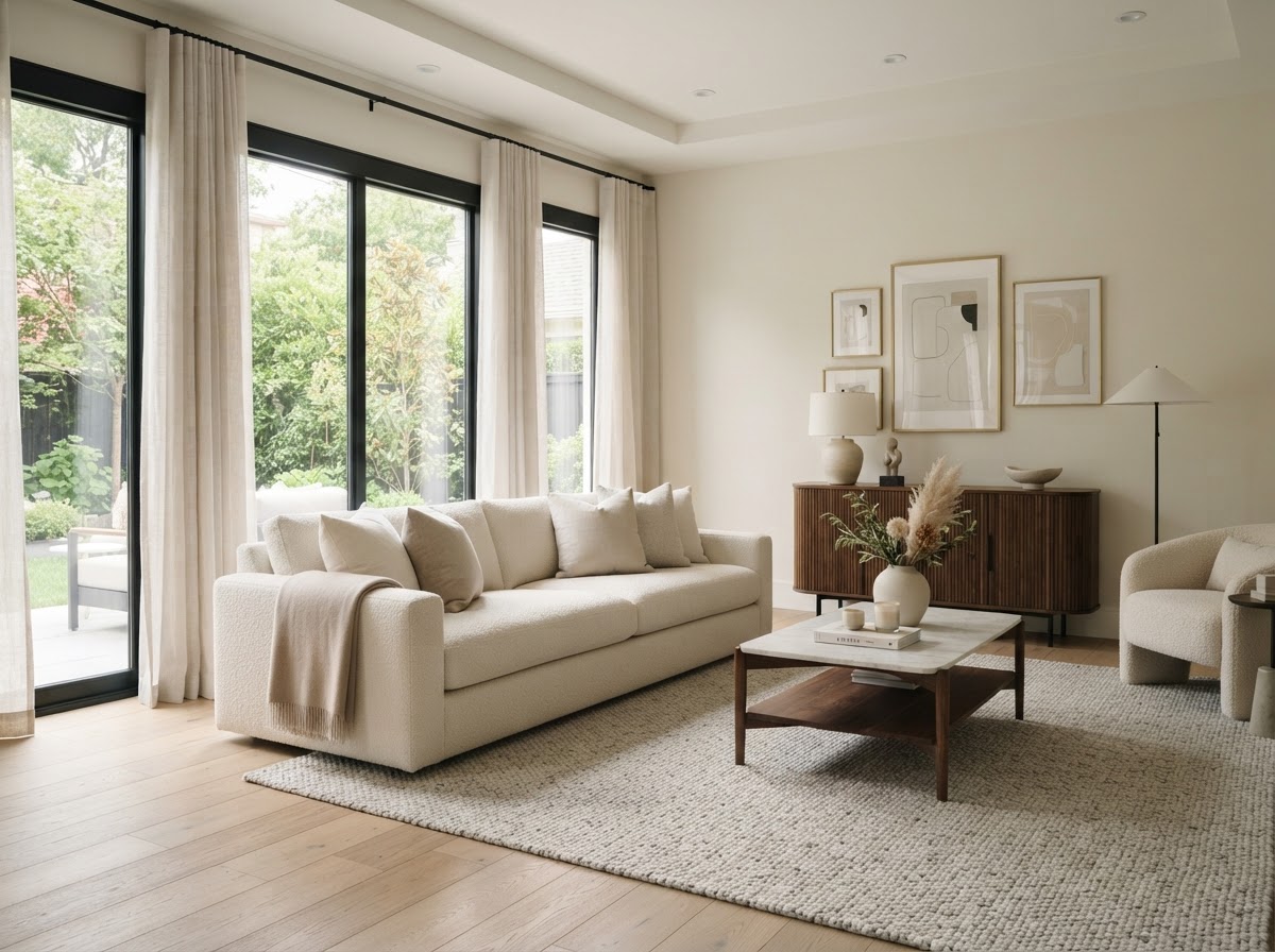 Beautifully cleaned living room