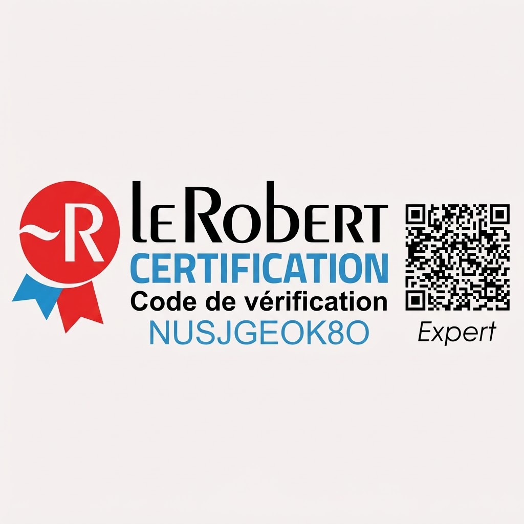 Certification Le Robert, niveau expert