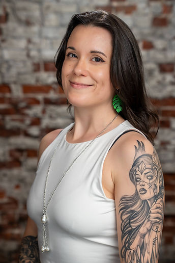 Portrait of a woman photographed on location in Northern Illinois