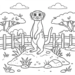 Coloring sheet 11: Mango's Lookout Duty