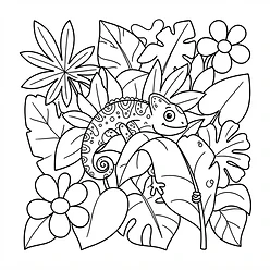 Coloring sheet 4: Cosmo's Hide and Seek