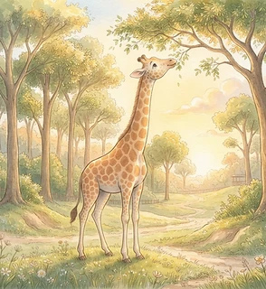 Portrait of Rafi the Giraffe