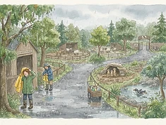 Rainy Day at the Zoo