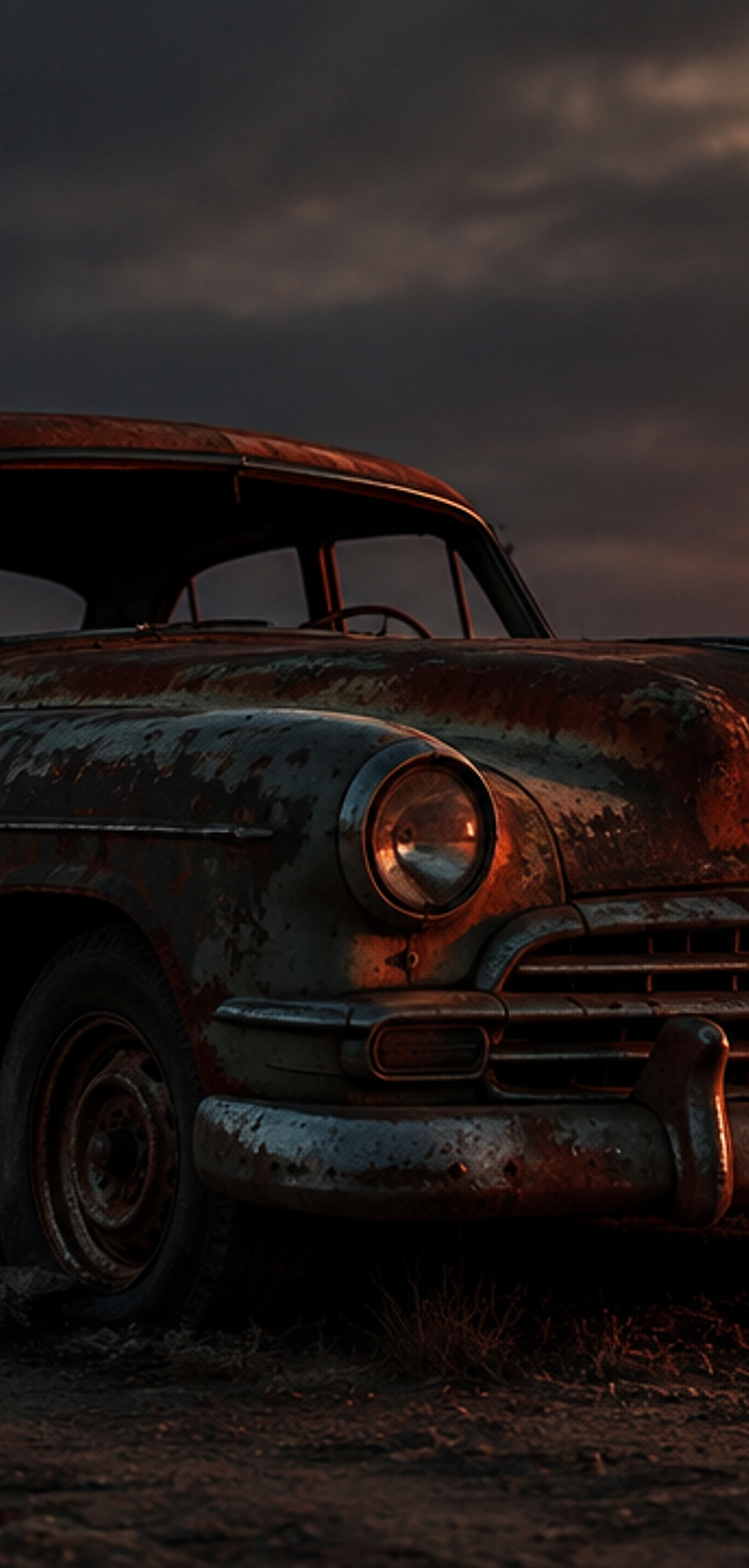 Old junk car