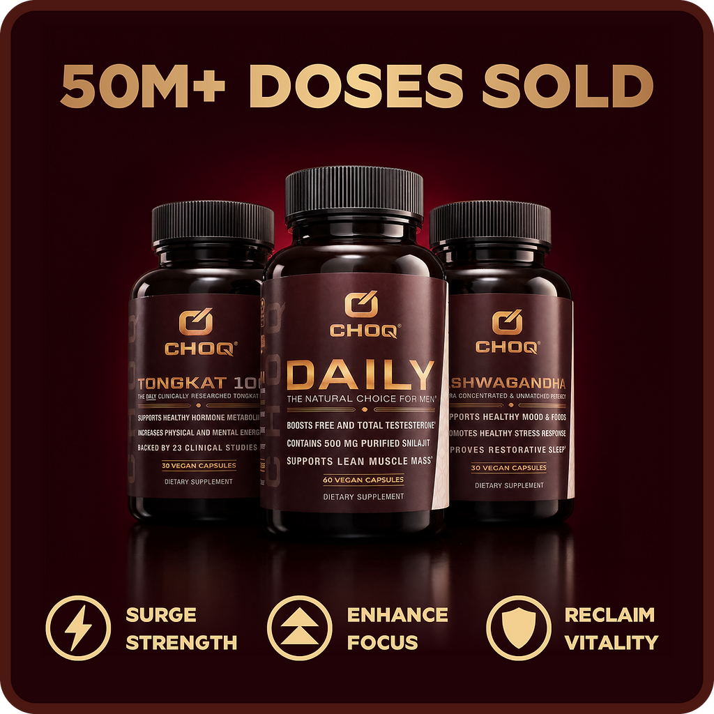CHOQ Male Vitality STAQ product bundle