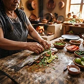Taller de cocina tradicional con trucha