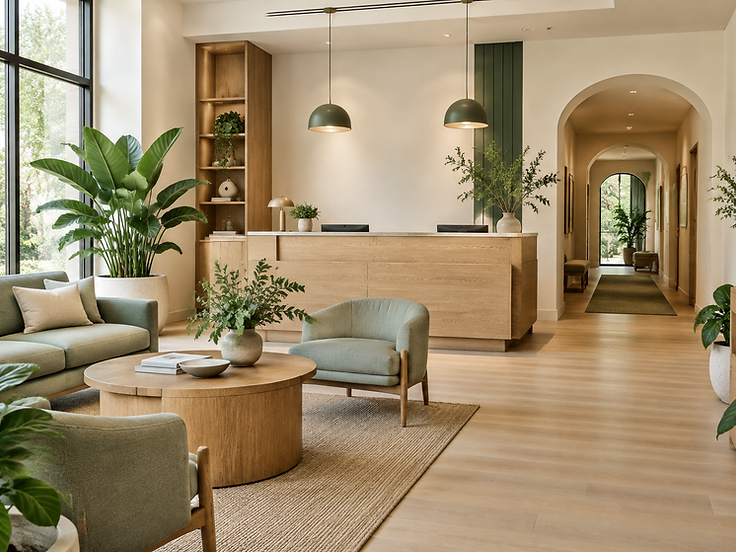 The LIFESTEAD Wellness reception area