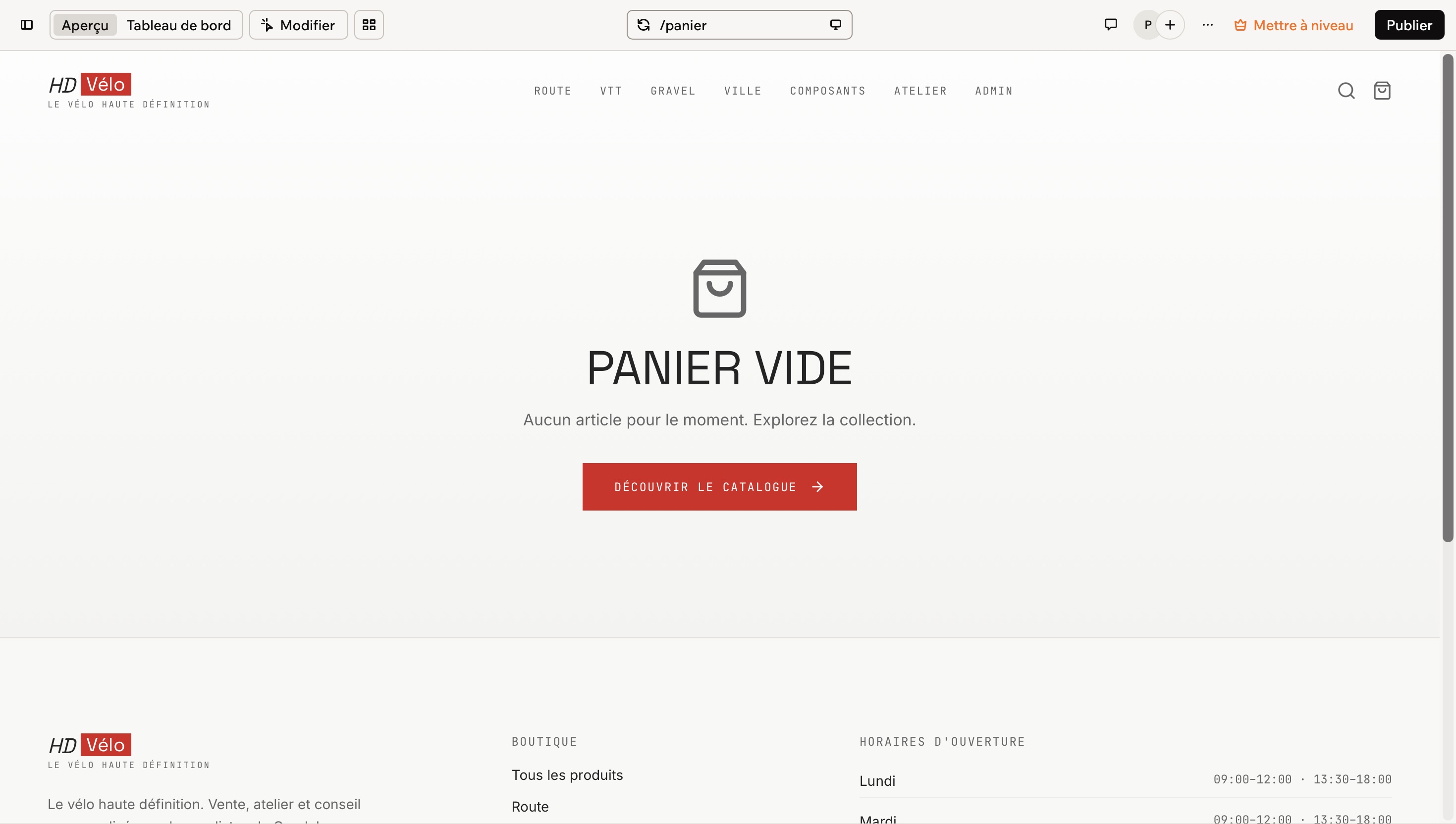 Création de sites e-commerce