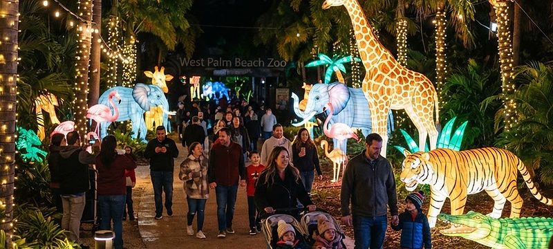 Wild Lights at Palm Beach Zoo