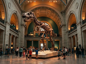 Dinosaur Halls After Dark