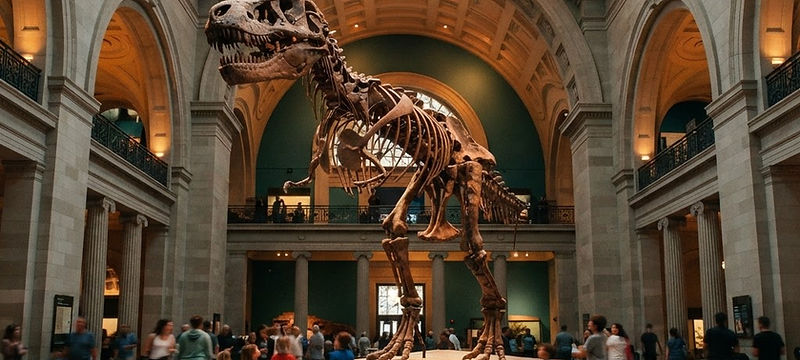 Dinosaur Halls After Dark