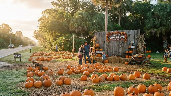 Heavenly Evergreens Pumpkin Patch