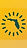 Yellow sunshine state of Florida icon