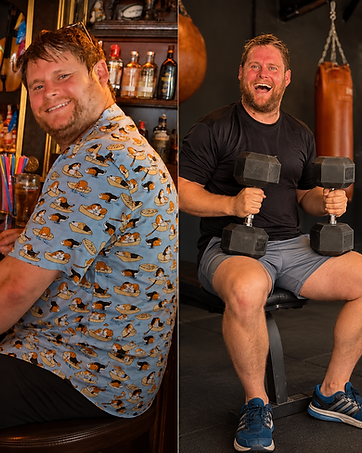 Chris before and after