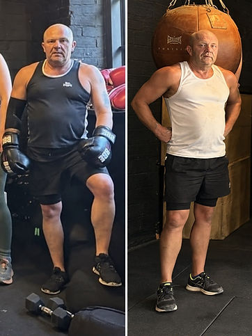 2.5 stone down, muscle built, 58