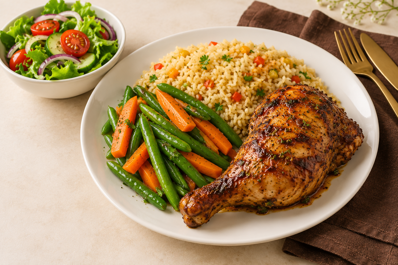 South African Grilled Chicken Lunch
