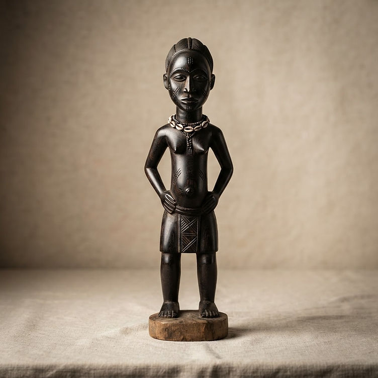 Handcarved Ebony Sculpture