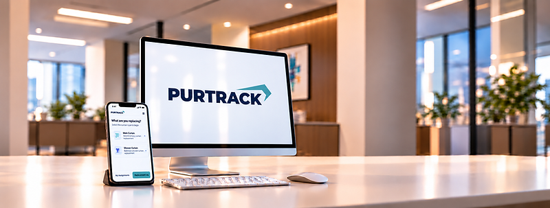 PurTrack desktop and mobile replacement management setup