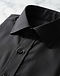 Formal Poplin Shirt - Black (Black), detail close-up