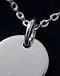 Silver Pendant Necklace (Silver), detail close-up