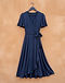 Midi Wrap Dress (Navy Blue), product photo