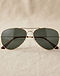 Aviator Sunglasses - Gold Frame (Gold), product photo