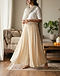 Pleated Ethnic Palazzo - Cream (Cream), lifestyle setting