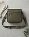 Crossbody Messenger Bag - Olive (Olive), flat-lay view