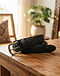 Woven Leather Belt - Black (Black), lifestyle setting