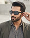 Polarized Sport Sunglasses - Matte Black (Black), worn or held by model