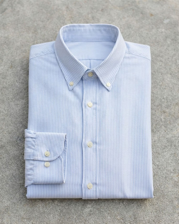 Oxford Striped Shirt - Light Blue (Light Blue), product photo