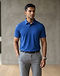 Performance Stretch Polo - Cobalt Blue (Cobalt Blue), worn or held by model