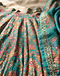 Printed Lehenga with Dupatta (Teal), detail close-up