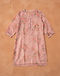 Floral Print Chiffon Kurti - Rose (Rose), flat-lay view