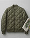 Alpine Quilted Bomber Jacket (Olive), flat-lay view