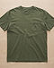 Relaxed Fit Pocket Tee - Olive (Olive), flat-lay view