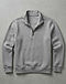 Urban Fleece Quarter-Zip (Grey Melange), flat-lay view