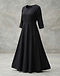 A-Line Rayon Anarkali (Black), product photo